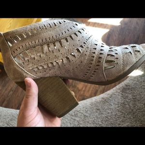 Not Rated Open toe booties